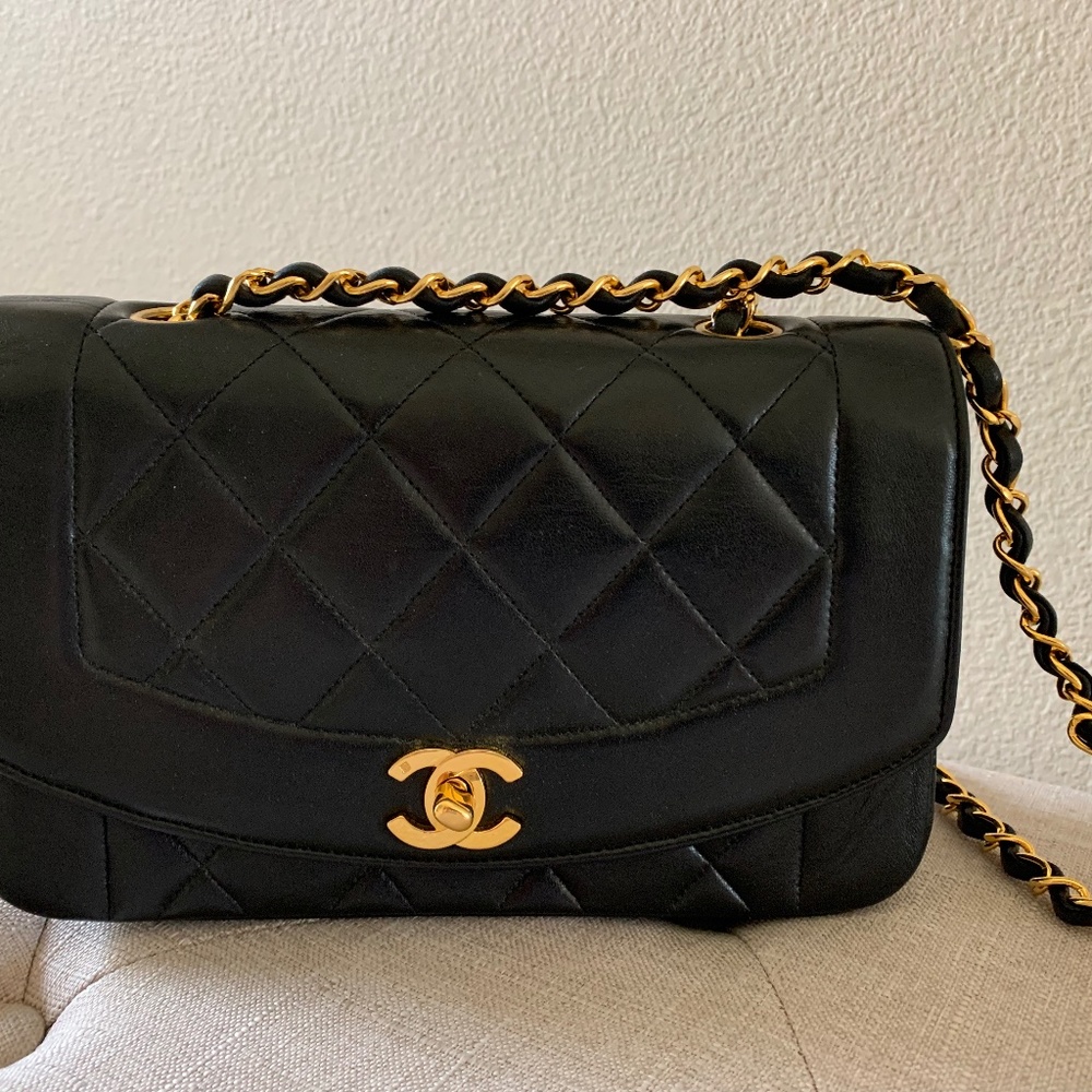 1994-1996 Chanel Vintage Diana Flap Bag